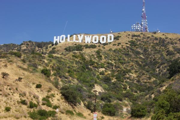 Innsdale Drive, Mulholland Highway, and Mount Lee Drive to the Hollywood Sign